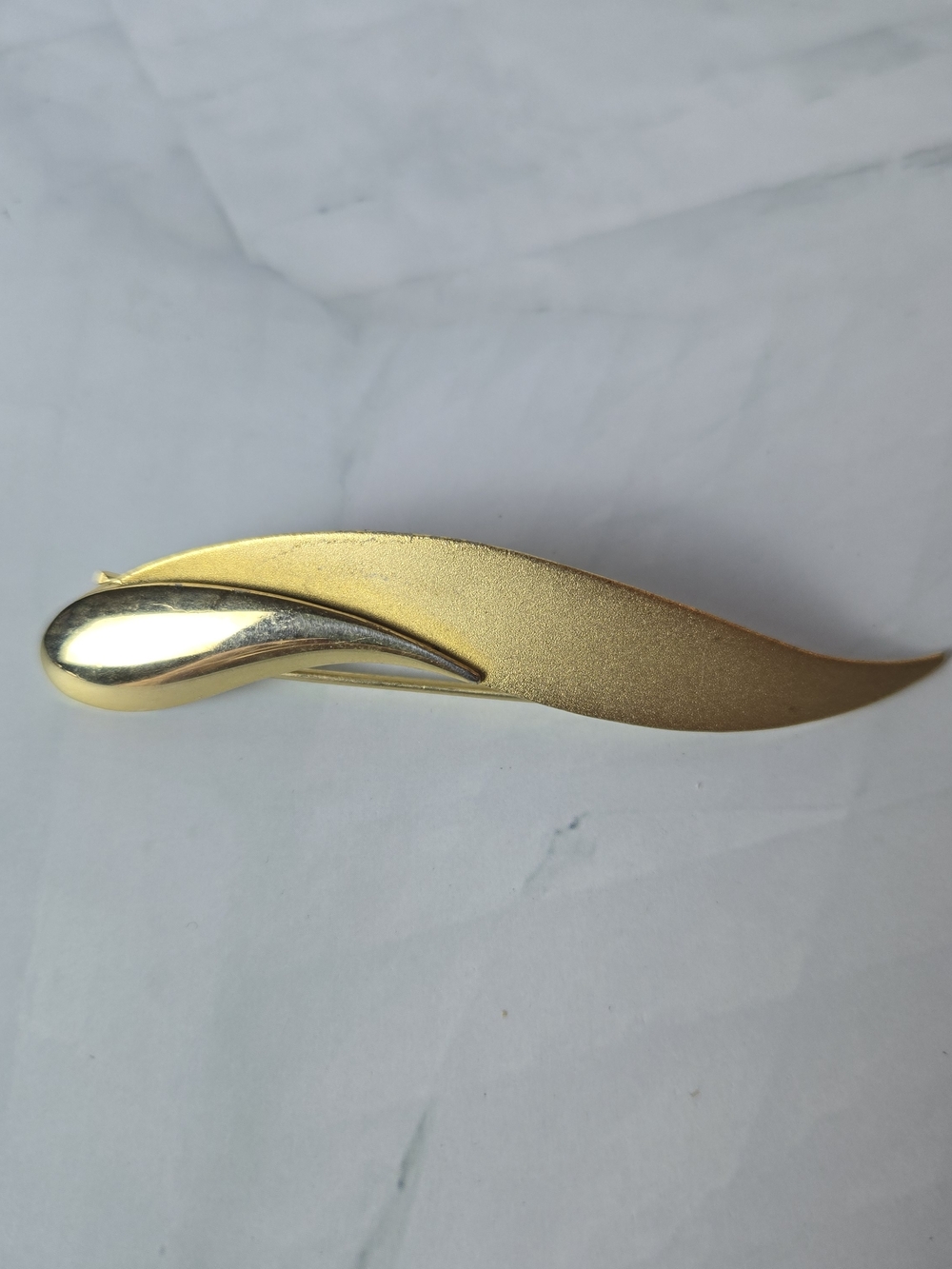 Vintage Sarah Coventry Brooch Modernist Gold Tone Bar Pin 1960/70's "Shindig"